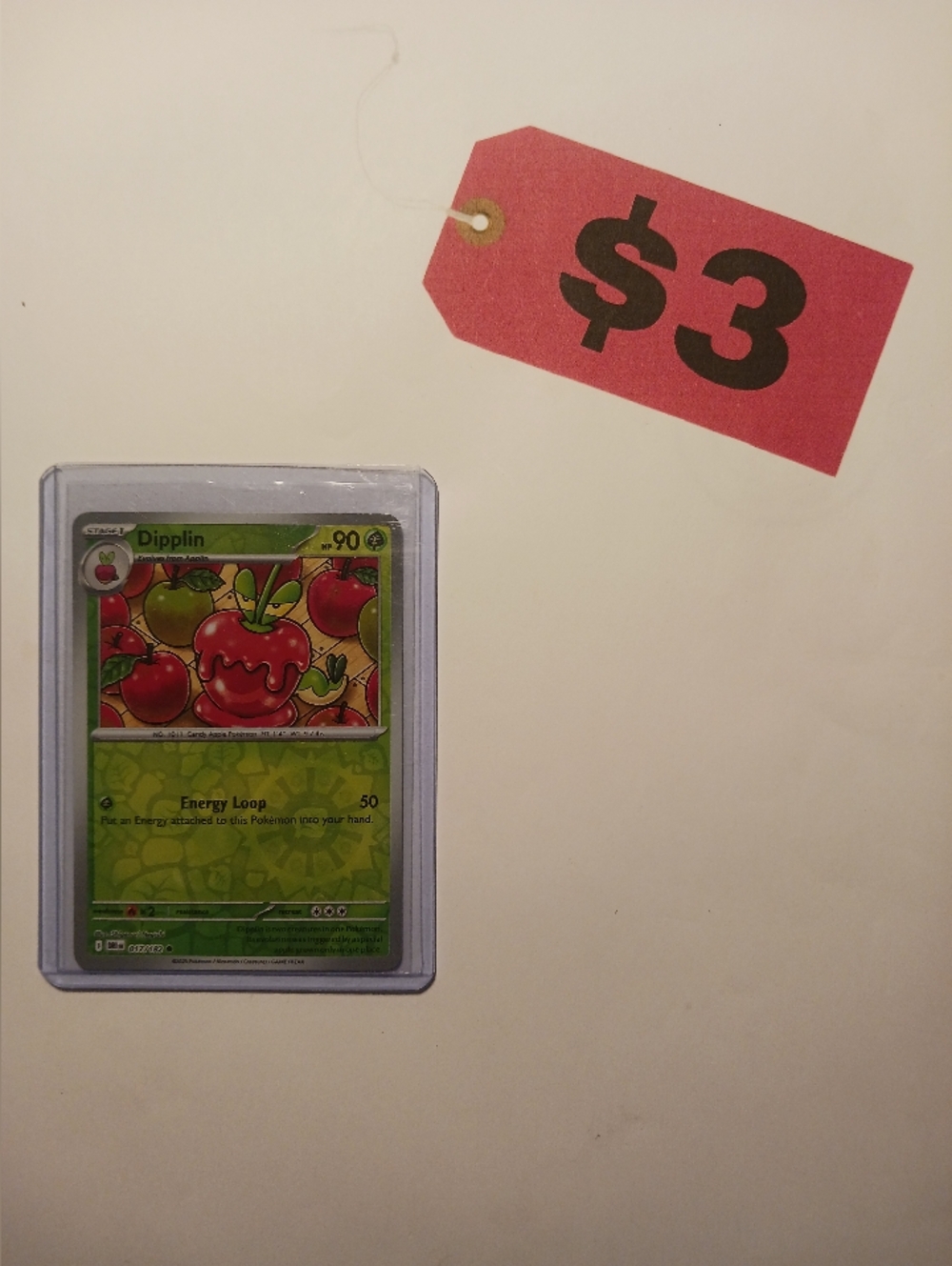 Pokémon TCG Dipplin Stage 1 HP90 Applin Destined Rivals 17/182